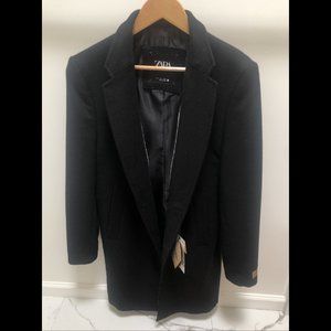 Zara Overcoat - Black (NEW)